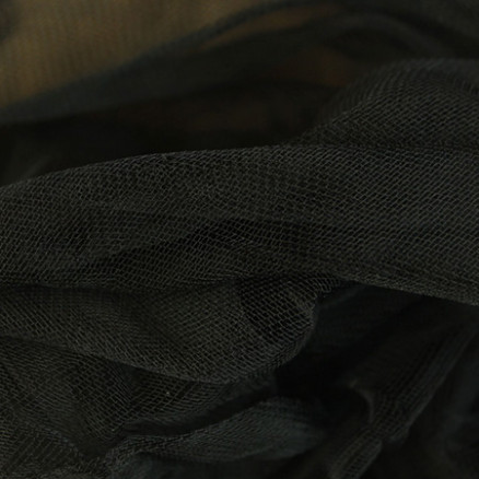 Brauttüll Stoff 300cm 19 Schwarz - 50cm von Balsløw