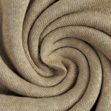 Leinen/Viskose Jersey Stoff 552 Beige - 50cm von Balsløw