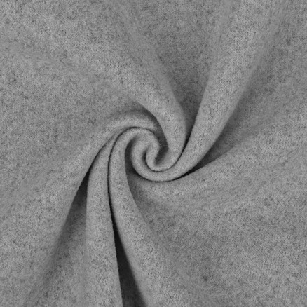 Fleece-Stoff 150cm 162 - Hellgrau meliert von Balsløw