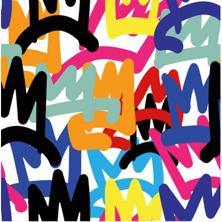French Terry Print Stoff 150cm 050 Graffiti - 50 cm French Terry Print Stoff 150cm 050 Graffiti - 50 cm von Balsløw