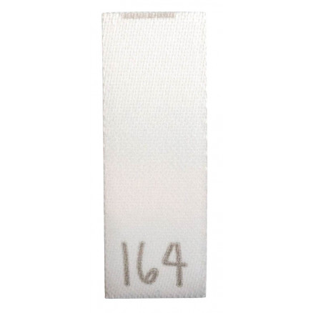 Größenschild/Etikett 164 Weiß -1 Stück von Balsløw