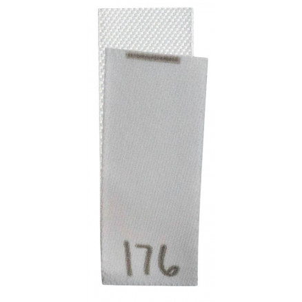 Größenschild/Etikett 176 Weiß -1 Stück von Balsløw