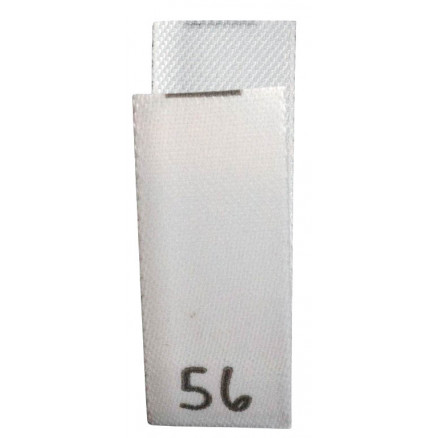 Größenschild/Etikett 56 Weiß -1 Stück Größenschild/Etikett 56 Weiß -1 Stück von Balsløw