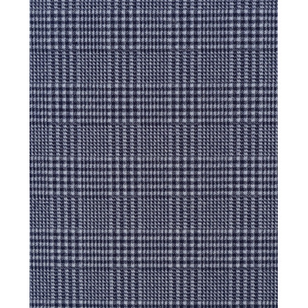 Jacquard-Stoff 150cm 008 - Blau mit kleinen Karos von Balsløw