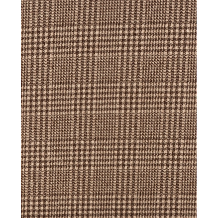 Jacquard-Stoff 150cm 1658 - Braun mit kleinen Karos von Balsløw