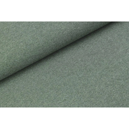Sweatshirt-Stoff Melange 155cm 247 Staubiges Mintgrün - 50cm von Balsløw