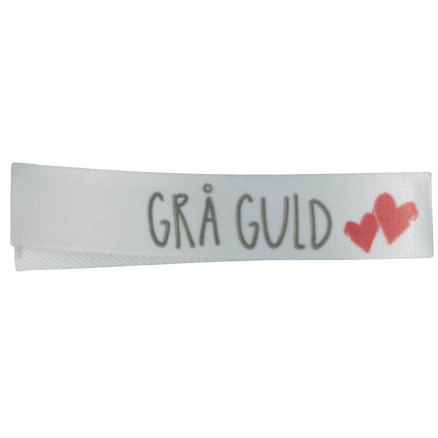 Label "Grau Gold" Weiß - 1 Stück von Balsløw