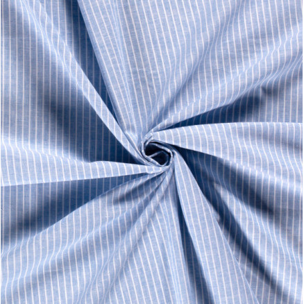 Leinen/Baumwolle m/Streifen 145cm 003 Babyblau - 50cm Leinen/Baumwolle m/Streifen 145cm 003 Babyblau - 50cm von Balsløw