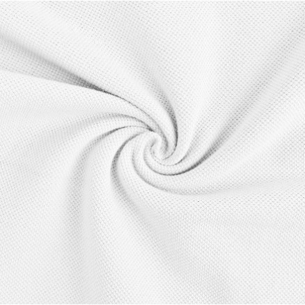 Polo Baumwolle Jersey 155cm 050 Weiß - 50cm von Balsløw