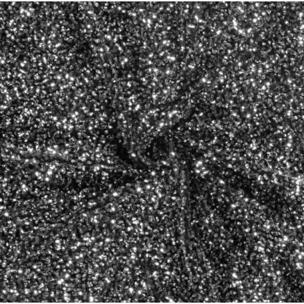 Polyester mit Pailletten Stoff 145cm 70 Silber - 50cm Polyester mit Pailletten Stoff 145cm 70 Silber - 50cm von Balsløw