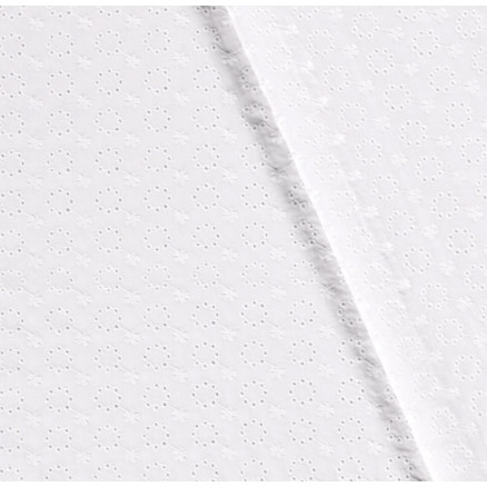 Broderie Anglaise 135cm 050 Weiß Design 1 - 50cm von Balsløw