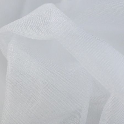 Tüll mit Glitzer Stoff 150cm 7 Weiß - 50cm von Balsløw