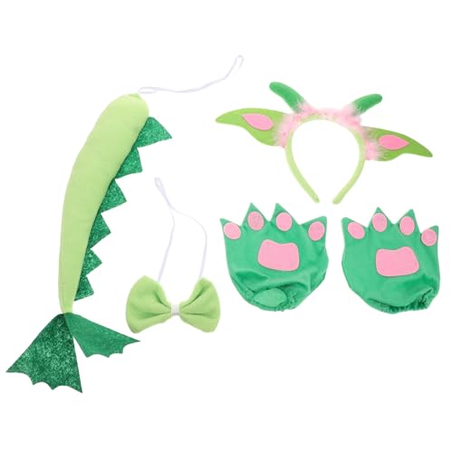 Baluue 1 Set Stirnband Für Kleinkinder-dinosaurier-kostüm: Plüschhandschuhe Mit Haarspange, Und Fliege Für Halloween Und Themenpartys – Bequeme Cosplay-requisiten Baluue 1 Set Stirnband Für Kleinkinder-dinosaurier-kostüm: Plüschhandschuhe Mit Haarspange, Und Fliege Für Halloween Und Themenpartys – Bequeme Cosplay-requisiten von Baluue