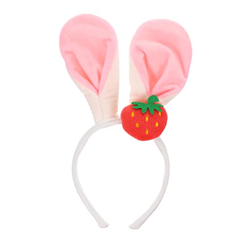 Baluue 1 Stück Kawaii Cartoon Erdbeer Hase Haarband Waschgesicht Makeup Haarschmuck für Fotos Bequem und Langlebig für Familie Baluue 1 Stück Kawaii Cartoon Erdbeer Hase Haarband Waschgesicht Makeup Haarschmuck für Fotos Bequem und Langlebig für Familie von Baluue