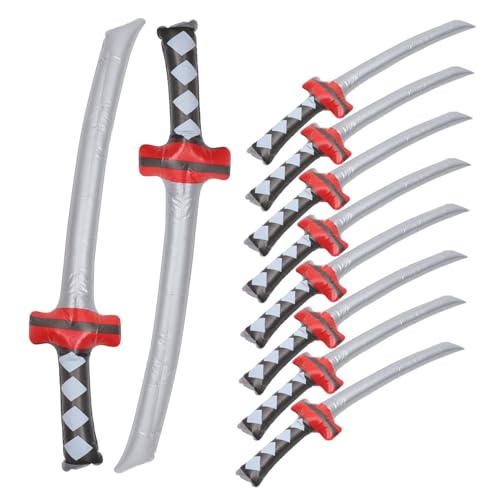 Baluue 10 Stück Teiliges Aufblasbares Piratenschwert PVC Leichtes für Piratenparty Halloween Cosplay Zubehör Robust Langlebig Vielseitig Einsetzbar Baluue 10 Stück Teiliges Aufblasbares Piratenschwert PVC Leichtes für Piratenparty Halloween Cosplay Zubehör Robust Langlebig Vielseitig Einsetzbar von Baluue