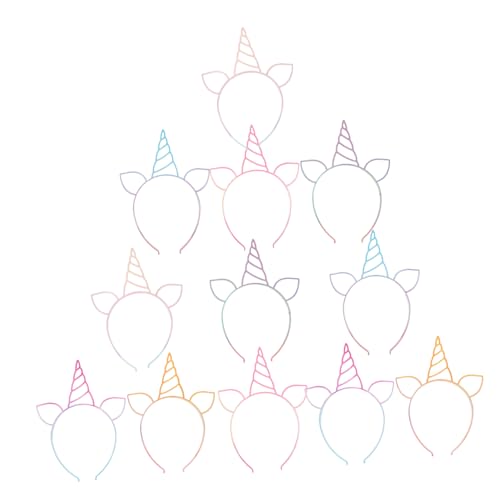 Baluue 12 Stück Einhorn Haarreifen Bunt Glitzernd Kunststoff mit Horn und Ohren Leichte Kopfbänder für Mädchen Geburtstagsfeier Karneval Faschingskostüm Cosplay Party Zubehör Baluue 12 Stück Einhorn Haarreifen Bunt Glitzernd Kunststoff mit Horn und Ohren Leichte Kopfbänder für Mädchen Geburtstagsfeier Karneval Faschingskostüm Cosplay Party Zubehör von Baluue