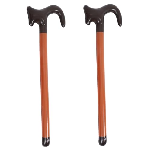 Baluue 2 Stück Aufblasbare Krücken Party Deko Aufblasbare Gehhilfe Fasching Kostüm Requisiten Bühne Langlebig für Schwimmbad Strand Weihnachten Halloween von Baluue