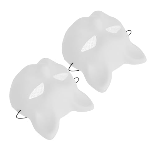 Baluue 2 Stück DIY Katzenmaske aus Kunststoff Blanke für Frauen Leichte Party Cosplay-maske Atmungsaktiv mit Netz Sicher für Individuelle Gestaltung Baluue 2 Stück DIY Katzenmaske aus Kunststoff Blanke für Frauen Leichte Party Cosplay-maske Atmungsaktiv mit Netz Sicher für Individuelle Gestaltung von Baluue