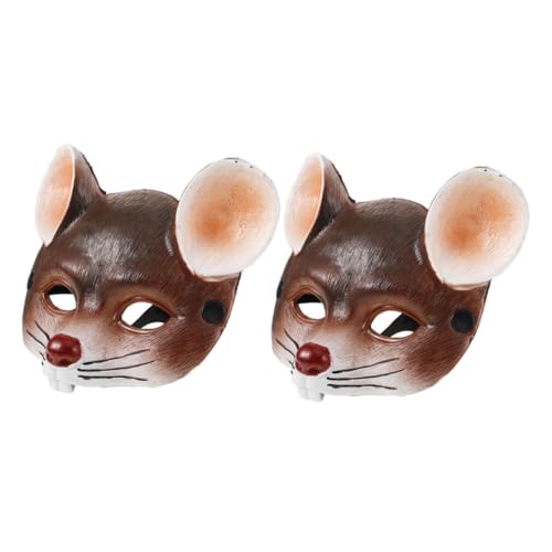 Baluue 2 Stück Halloween-maske Maskerademaske Für Maskenkostüm Cosplay-maske Simulationsmaske Masken Halloween Tierkopfmaske Halloween Scary Maske Maske Brown Pu-schaum Baluue 2 Stück Halloween-maske Maskerademaske Für Maskenkostüm Cosplay-maske Simulationsmaske Masken Halloween Tierkopfmaske Halloween Scary Maske Maske Brown Pu-schaum von Baluue