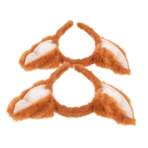 Baluue 2 Stück Kopfschmuck Mit Fuchsohren Fox -stirnband Füchse Halloween Kopfbedeckung Mit Fuchsohren Kostüm Fuchsohren Haarband Cosplay Erwachsene Light Brown Plüsch Baluue 2 Stück Kopfschmuck Mit Fuchsohren Fox -stirnband Füchse Halloween Kopfbedeckung Mit Fuchsohren Kostüm Fuchsohren Haarband Cosplay Erwachsene Light Brown Plüsch von Baluue