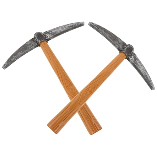 Baluue 2 Stück Realistische Fake Pickaxe Requisite aus Kunststoff und Schwamm Stabiles Party-dekor für Zwergkostüm Bühnenauftritte und Karneval Leicht und Langlebig von Baluue