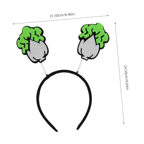 Baluue 2 Stück Teiliges Gemüse stirnband Lustige Kopfdeko Cosplay Foto Requisite Party Haaraccessoire Cartoon Aubergine Weißkohl Design von Baluue