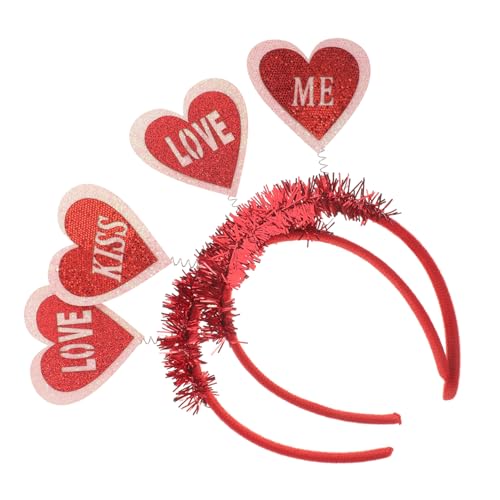 Baluue 2 Stück Teiliges Haarband für Valentinstag Rotes Haaraccessoire mit Liebevollem Design für Partys und Besondere Anlässe Bequem und Stylisch für Damen Baluue 2 Stück Teiliges Haarband für Valentinstag Rotes Haaraccessoire mit Liebevollem Design für Partys und Besondere Anlässe Bequem und Stylisch für Damen von Baluue
