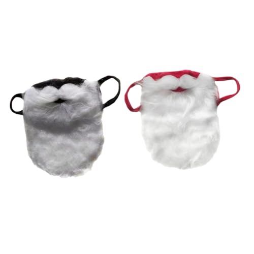 Baluue 2 Stück Teiliges Santa Claus Gesichtsmasken Elastisch Geeignet für Jugendliche und Erwachsene Künstlicher Weihnachtsmann Schnurrbart und Vollbart Dekoration für Fasching Nikolaus Baluue 2 Stück Teiliges Santa Claus Gesichtsmasken Elastisch Geeignet für Jugendliche und Erwachsene Künstlicher Weihnachtsmann Schnurrbart und Vollbart Dekoration für Fasching Nikolaus von Baluue