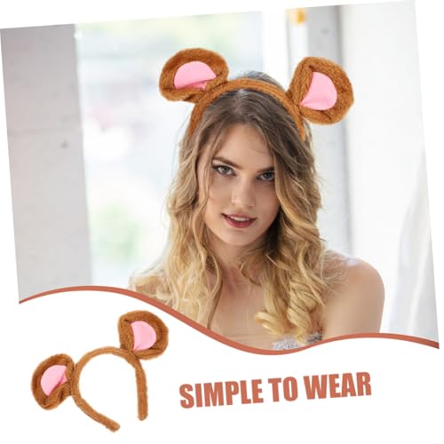 Baluue 2 Stück Weiches Mausohren Haarreif mit Realistischen Tierohren für Karneval Halloween Kostüm Partyaccessoire für Damen Baluue 2 Stück Weiches Mausohren Haarreif mit Realistischen Tierohren für Karneval Halloween Kostüm Partyaccessoire für Damen von Baluue