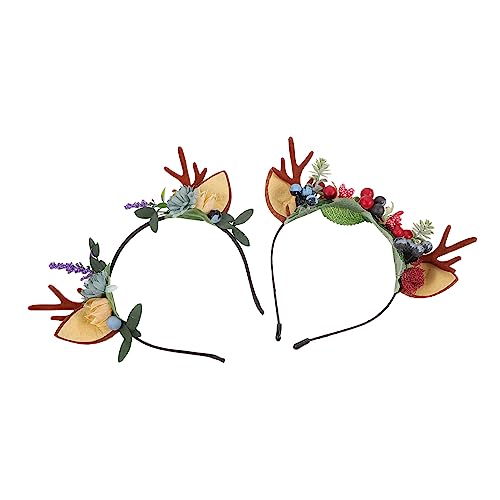 Baluue 2 Stück Weihnachtlicher Rentiergeweih Haarreif für Damen und Mädchen Kreativer Party Haarschmuck Detailreich Verarbeitet Festliches Accessoire für Weihnachtsfeiern und Baluue 2 Stück Weihnachtlicher Rentiergeweih Haarreif für Damen und Mädchen Kreativer Party Haarschmuck Detailreich Verarbeitet Festliches Accessoire für Weihnachtsfeiern und von Baluue