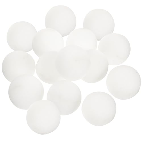 Baluue DIY Clown-Nase 20 Stück Weiße Schaumstoff-Nase Dekorative Schwammnasen Karneval-Clown-Nase Neuheit Anzieh-Requisite Für Zirkusparty Weihnachten Kostümzubehör 50MM von Baluue