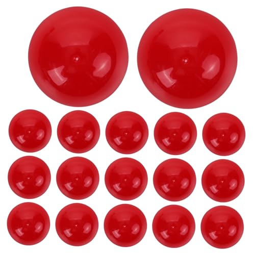 Baluue 25 Stück Lotteriekugeln Kunststoff Bingo-Spielbälle Hohlkugel Pongbälle Für Party 40 Mm Durchmesser Rot von Baluue