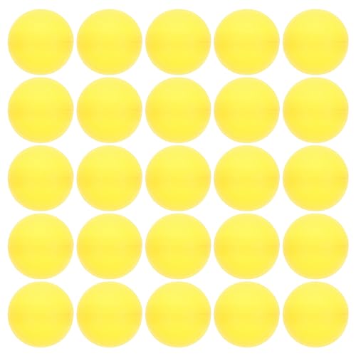 Baluue 25 Stück Lotteriekugeln Kunststoff Bingospielbälle Hohlkugel Pongbälle Für Party 40 Mm Durchmesser Gelb von Baluue