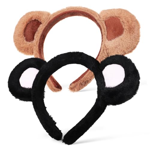 Baluue 2Stücke Pack Bärenohren Stirnbänder für Flauschiges Tierohren Haarband für Kostümpartys Halloween und Fotoshootings Weich und Bequem für Jede Gelegenheit Baluue 2Stücke Pack Bärenohren Stirnbänder für Flauschiges Tierohren Haarband für Kostümpartys Halloween und Fotoshootings Weich und Bequem für Jede Gelegenheit von Baluue