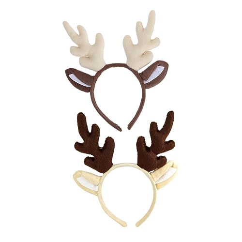 Baluue 2Stücke Weihnachts Geweih Stirnbänder Langlebige Rentier Haarreifen für Damen für Weihnachtsfeiern Kostümpartys und Festliche Dekorationen Baluue 2Stücke Weihnachts Geweih Stirnbänder Langlebige Rentier Haarreifen für Damen für Weihnachtsfeiern Kostümpartys und Festliche Dekorationen von Baluue