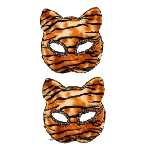 Baluue 2pcs Masquerade Ball Performance Masken Tiger Muster Cosplay Mask Animal Mask Für Party Für Halloween -festivals Und Kostümpartys Baluue 2pcs Masquerade Ball Performance Masken Tiger Muster Cosplay Mask Animal Mask Für Party Für Halloween -festivals Und Kostümpartys von Baluue