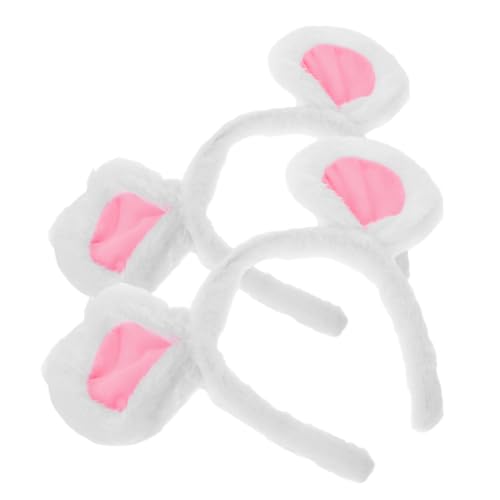 Baluue 2stücke Fuzzy Mausohren Haarreifen Weicher Plüsch Haarreif Für Halloween Und Kostümpartys Süße Tierohren Für Mädchen Und Accessoire Für Festliche Anlässe von Baluue