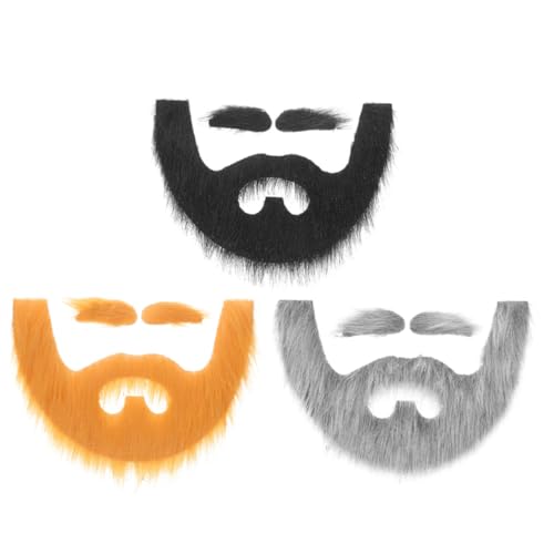 Baluue 3 Sätze Selbstklebende Fake Gesichtsbehaarung und Augenbrauen Aufkleber Halloween Kostüm Zubehör für Erwachsene Realistische Gesichtsbehaarung Old Man Masquerade Cosplay Party Baluue 3 Sätze Selbstklebende Fake Gesichtsbehaarung und Augenbrauen Aufkleber Halloween Kostüm Zubehör für Erwachsene Realistische Gesichtsbehaarung Old Man Masquerade Cosplay Party von Baluue