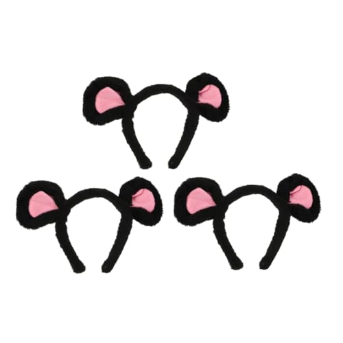Baluue 3 Stücke Schwarz Kunststoff Tier Ohren Stirnband Cosplay Dress Up Stirnband Plüsch Bauernhof Tier Ohren Tier Cosplay Requisiten Baluue 3 Stücke Schwarz Kunststoff Tier Ohren Stirnband Cosplay Dress Up Stirnband Plüsch Bauernhof Tier Ohren Tier Cosplay Requisiten von Baluue