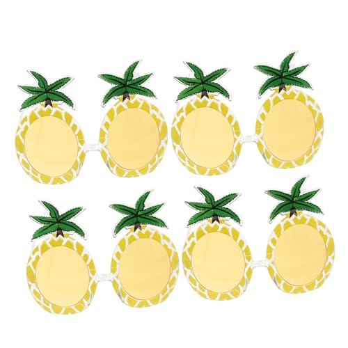 Baluue 4 Paare Party Sonnenbrillen Ananasform Lustige Sonnenbrillen Props aus Robustem PC Material für Festival Kostüm Zubehör Unisex Baluue 4 Paare Party Sonnenbrillen Ananasform Lustige Sonnenbrillen Props aus Robustem PC Material für Festival Kostüm Zubehör Unisex von Baluue