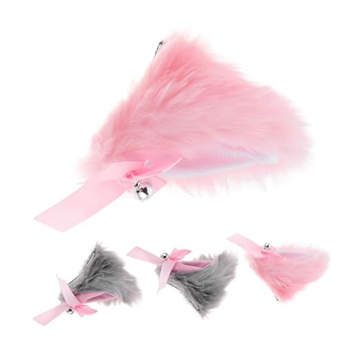 Baluue 4 Stück Katzenohren Haarspangen mit Glocken und Schleifen Kuschelige Fuchsohren Haarclips Niedliche Cartoon Accessoires für Cosplay Halloween Weihnachten und Partys Baluue 4 Stück Katzenohren Haarspangen mit Glocken und Schleifen Kuschelige Fuchsohren Haarclips Niedliche Cartoon Accessoires für Cosplay Halloween Weihnachten und Partys von Baluue