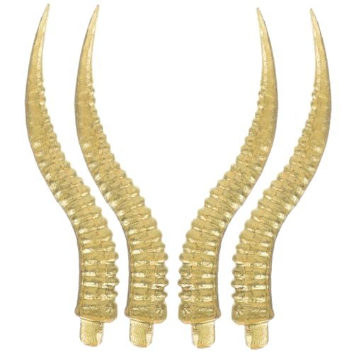 Baluue 4 Stück Teiliges DIY Stirnband mit Realistischen Schafshörnern Kreativer Kopfschmuck für Kostüm Gothic Haarreif Robustes Sicheres Material für Cosplay Maskerade und Themenpartys von Baluue