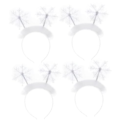 Baluue 4 Stück Teiliges Schneeflocken Haarband Damen Mädchen Weihnachts Stirnband Glitzer Kopfband Party Haarschmuck Winterfest und Bequem für Festliche Anlässe Baluue 4 Stück Teiliges Schneeflocken Haarband Damen Mädchen Weihnachts Stirnband Glitzer Kopfband Party Haarschmuck Winterfest und Bequem für Festliche Anlässe von Baluue