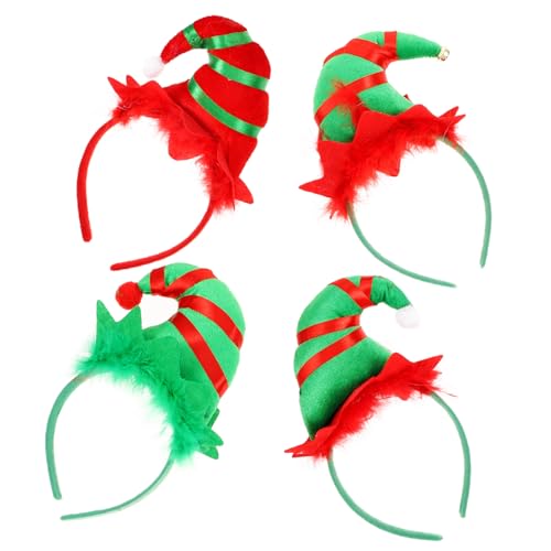 Baluue 4 Stück Teiliges Weihnachts Elfenhut Haarreif aus Strapazierfähigem Festlicher Kopfschmuck für Erwachsene Bequemes Haarschmuck Zubehör für Weihnachtsfeier und Party Baluue 4 Stück Teiliges Weihnachts Elfenhut Haarreif aus Strapazierfähigem Festlicher Kopfschmuck für Erwachsene Bequemes Haarschmuck Zubehör für Weihnachtsfeier und Party von Baluue