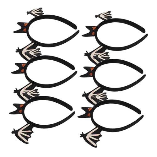 Baluue 6 Stück Halloween Haarreif mit Fledermausflügeln Leichter Bequemer Kopfschmuck für Kostümpartys Cosplay und Festliche Anlässe Praktisches Partyzubehör für Damen von Baluue