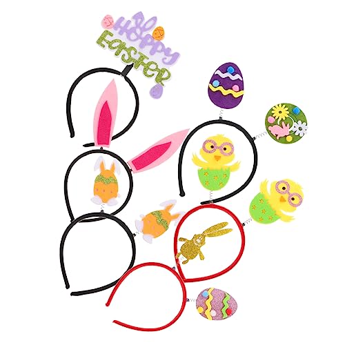 Baluue 6 Stück Ostern Stirnband Mädchenhaarband Dekorationen Zubehör für Erwachsene haarschmuck bezauberndes Trachtenhaarband Kinderkostüme zartes Trachtenhaarband gefühlt von Baluue
