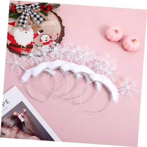 Baluue 6 Stück Teiliges Weihnachts Haarreif mit Weißen Federn und Schneeflocken Festliches Stirnband für Karneval Weihnachtsfeier und Kostüm Weihnachtliche Haaraccessoires für Damen und Baluue 6 Stück Teiliges Weihnachts Haarreif mit Weißen Federn und Schneeflocken Festliches Stirnband für Karneval Weihnachtsfeier und Kostüm Weihnachtliche Haaraccessoires für Damen und von Baluue