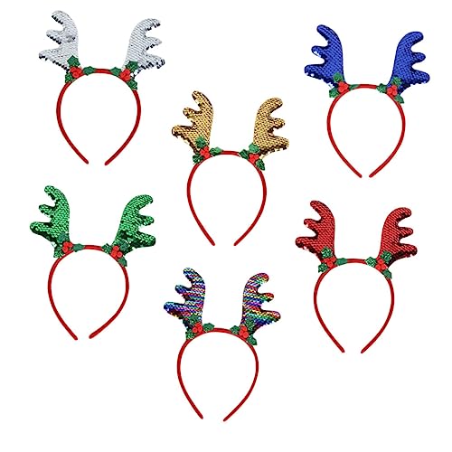 Baluue 6 Stück Teiliges Weihnachts Stirnband mit Glitzer Rentiergeweih Leichtes Haar Accessoire für Erwachsene Festliche Xmas Kopfbedeckung zur Weihnachtsfeier und Partydeko Baluue 6 Stück Teiliges Weihnachts Stirnband mit Glitzer Rentiergeweih Leichtes Haar Accessoire für Erwachsene Festliche Xmas Kopfbedeckung zur Weihnachtsfeier und Partydeko von Baluue