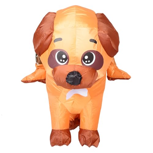 Baluue Aufblasbares Hundekostüm für Erwachsene Polyester Lustiges Halloween Karnevalskostüm Bequem Strapazierfähig für Bühnenauftritte und Kostümpartys von Baluue