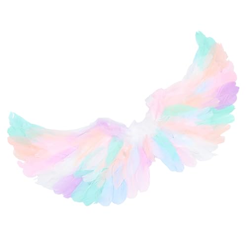 Baluue Bunte Flügel attrappe für Leuchtendem Design Leichtes Langlebiges Kostümzubehör für Feen Feen outfits für Fasching Geburtstagsfeiern und Bühnenauftritte von Baluue
